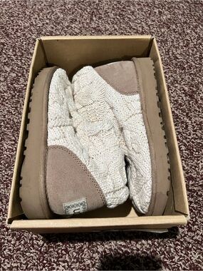UGG Kalla Cream Crochet Knit Boots